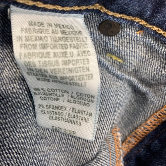 Lucky Brand Womens Jeans 10 30 Blue Easy Rider Straight Leg Med Wash Distressed - Picture 5 of 8